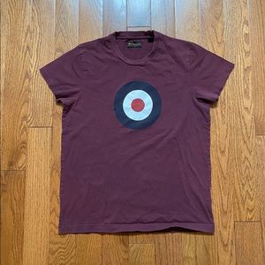 Maroon Ben Sherman Bulls Eye T-Shirt